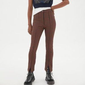 Urban Outfitters Plaid Notched Pant